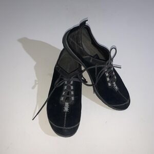 Merrell Ellipse Shoes Womens 10 Black Suede Casual Walking Sneaker J76012